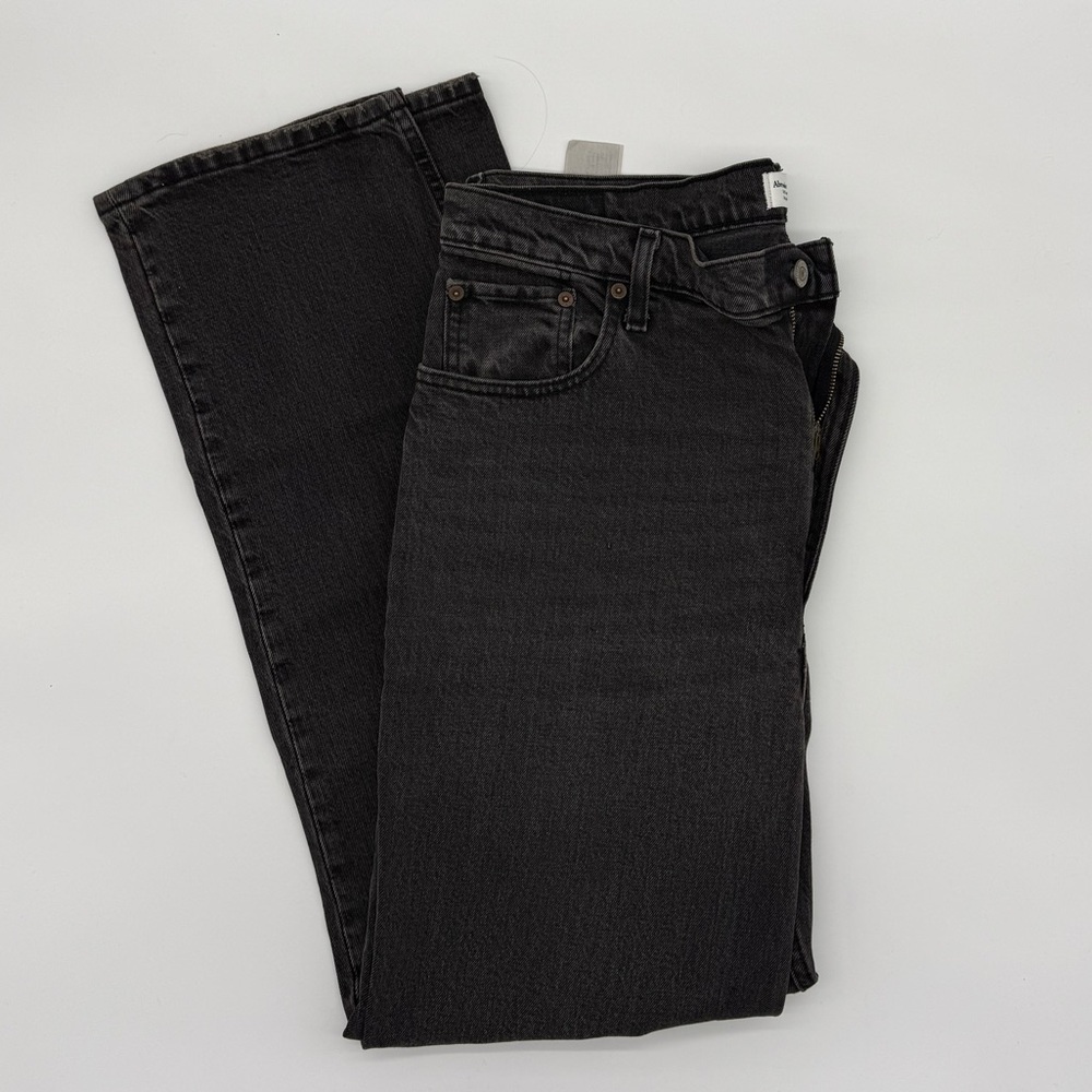 Abercrombie & Fitch Charcoal Straight Jeans